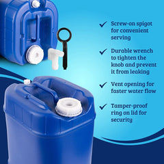 80-Gallon Stackable Water Container Essentials Kit